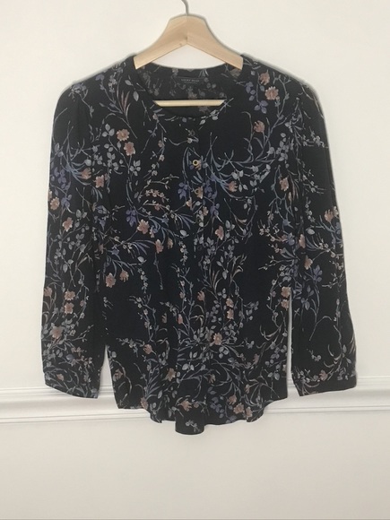 Lucky Brand Tops - COPY - Lucky Brand - Long Sleeve Floral Blouse for Women- 1/2 Button Up - Sz Sm…